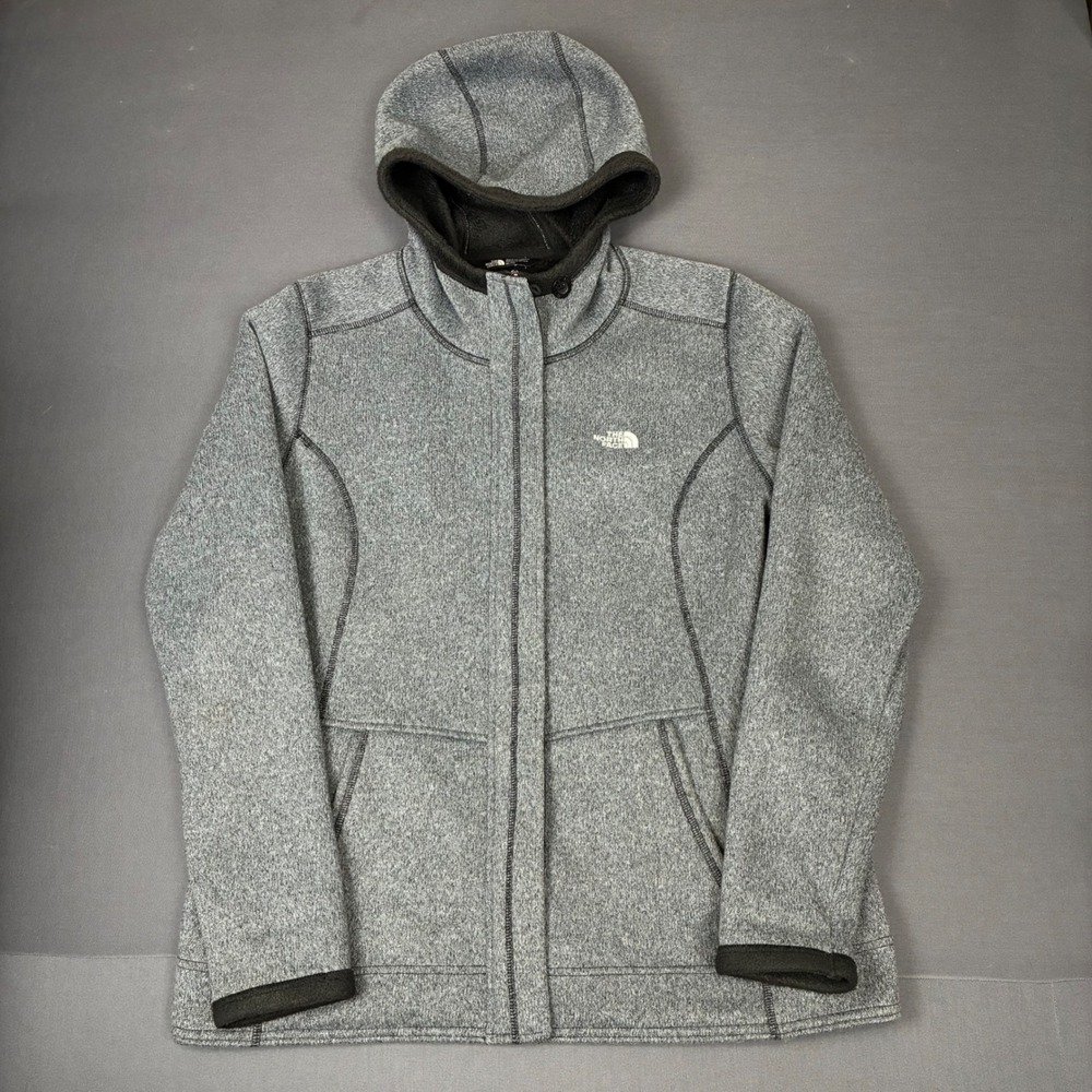 The North Face Women's Gray Banderitas Fleece Full Zip Hoodie Size Large